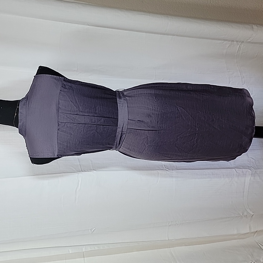 Motherhood Maternity Sleeveless Button-up Dress w/Belt - Picture 4 of 16